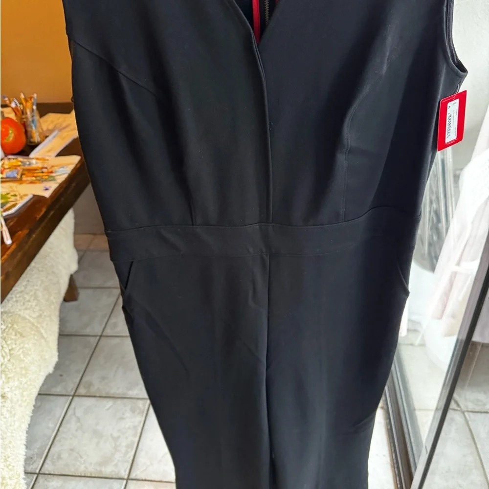 NWT SPANX Black V-Neck Jumpsuit - Picture 6 of 8